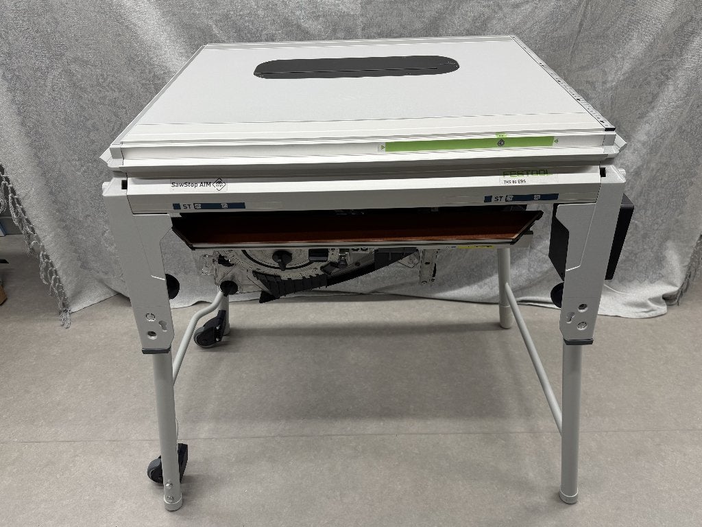 Festool TKS 80 set (zaagtafel met alle toebehoren), Ophalen, Cirkelzaag, Zo goed als nieuw, 30 tot 70 mm