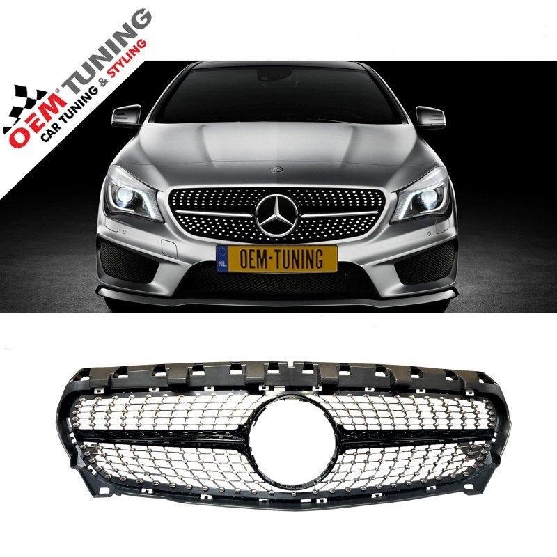 Grille W117 CLA-Klasse 13‑16 Black Diamond, Auto diversen, Ophalen of Verzenden