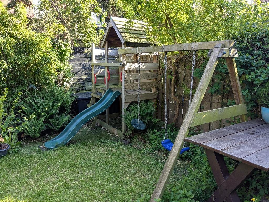 speeltoestel hout Wickey gratis, Ophalen, Gebruikt, Schommel