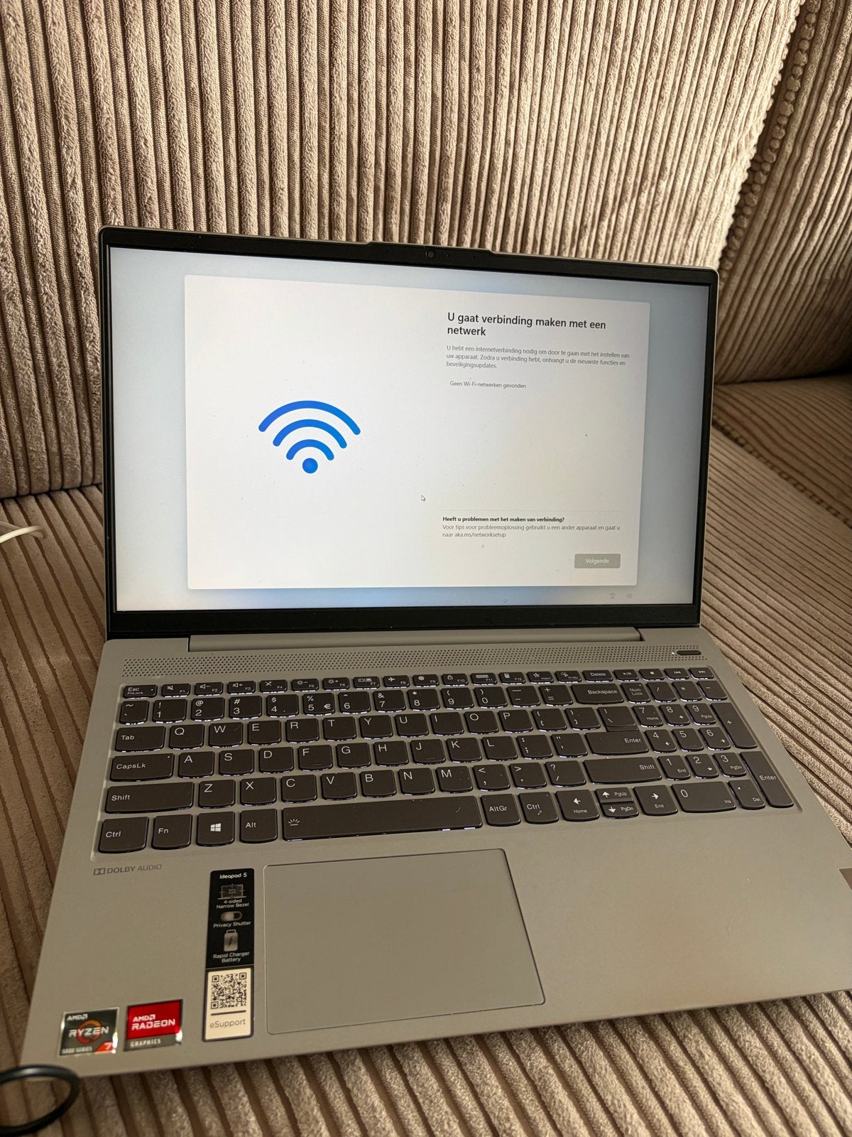 Lenovo IdeaPad 5 15ALC05 – Ryzen 7 – 8GB RAM – Compleet, Computers en Software, Windows Laptops, Gebruikt, Met videokaart, 8 GB