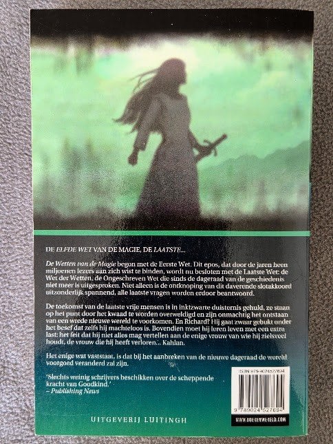 De Wetten van de Magie - De ongeschreven wet  Terry Goodkind, Boeken, Fantasy, Ophalen of Verzenden, Zo goed als nieuw, Terry Goodkind