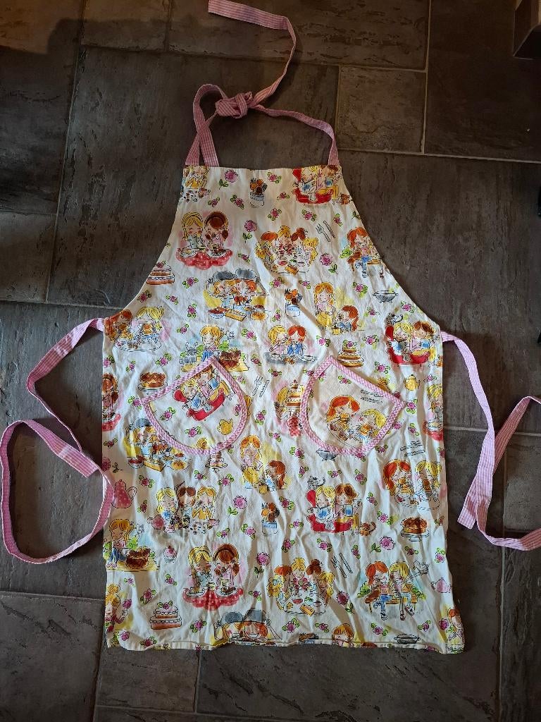 Blond Amsterdam keukenshort, Huis en Inrichting, Keuken | Textiel, Ophalen, Gebruikt, Beige, Schort