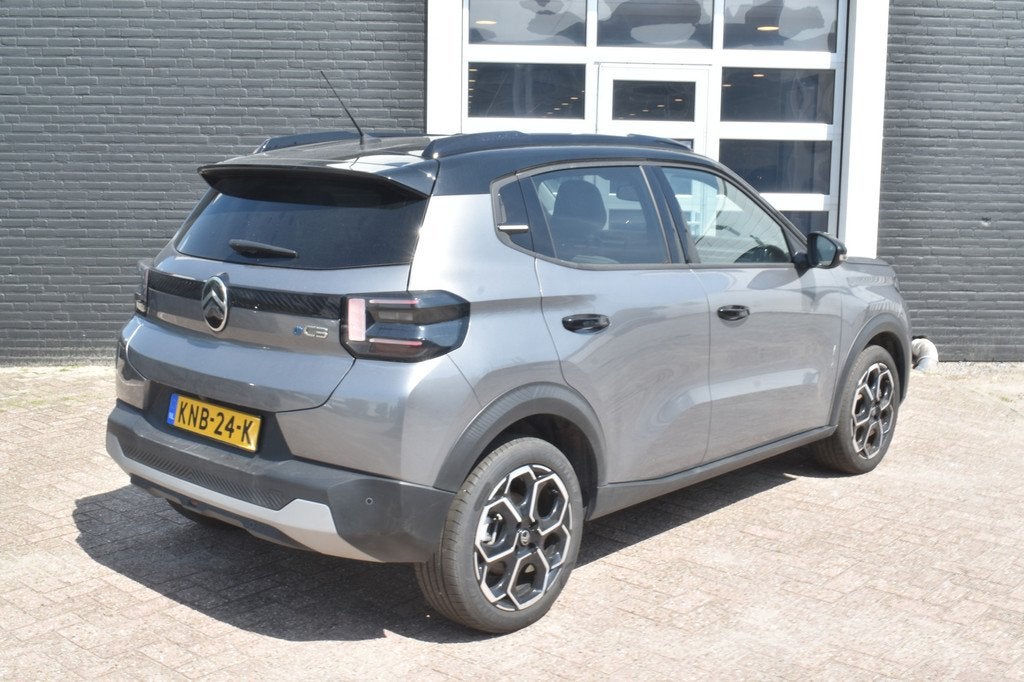 Citroën ë-C3 Max 113pk 44 kWh Navigatie | Airco | Camera a, Auto's, Citroën, Stof, Gebruikt, Zwart, 44 kWh