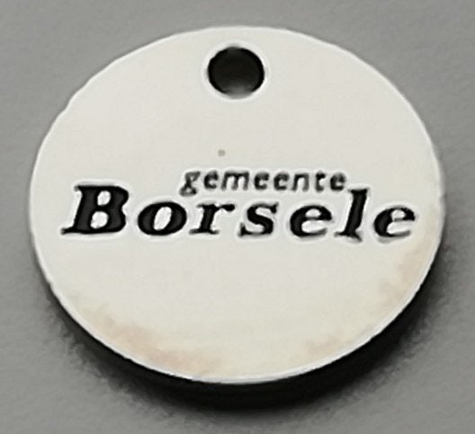 Winkelwagenmuntje Gemeente Borsele, Ophalen of Verzenden