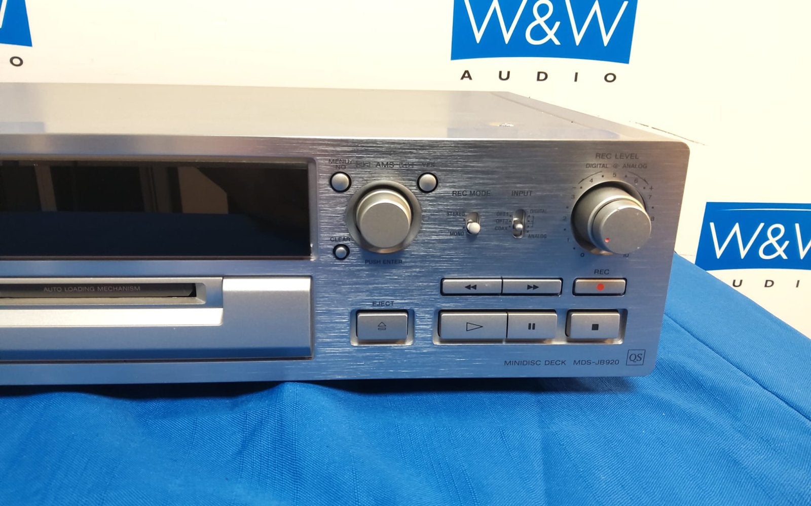 Sony MDS-JB920 QS MiniDisc Recorder met afstandsbediening, ., Ophalen of Verzenden, ., Minidisc-recorder