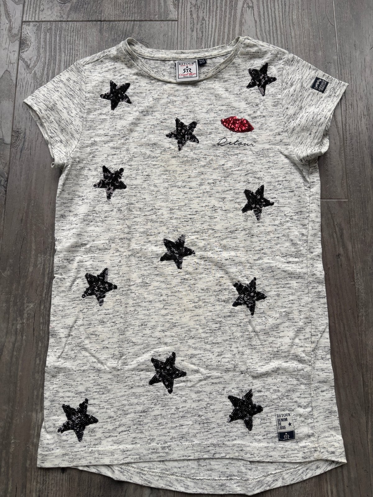 Retour shirt maat 134-140, Kinderen en Baby's, Ophalen of Verzenden, Zo goed als nieuw, Meisje, Shirt of Longsleeve