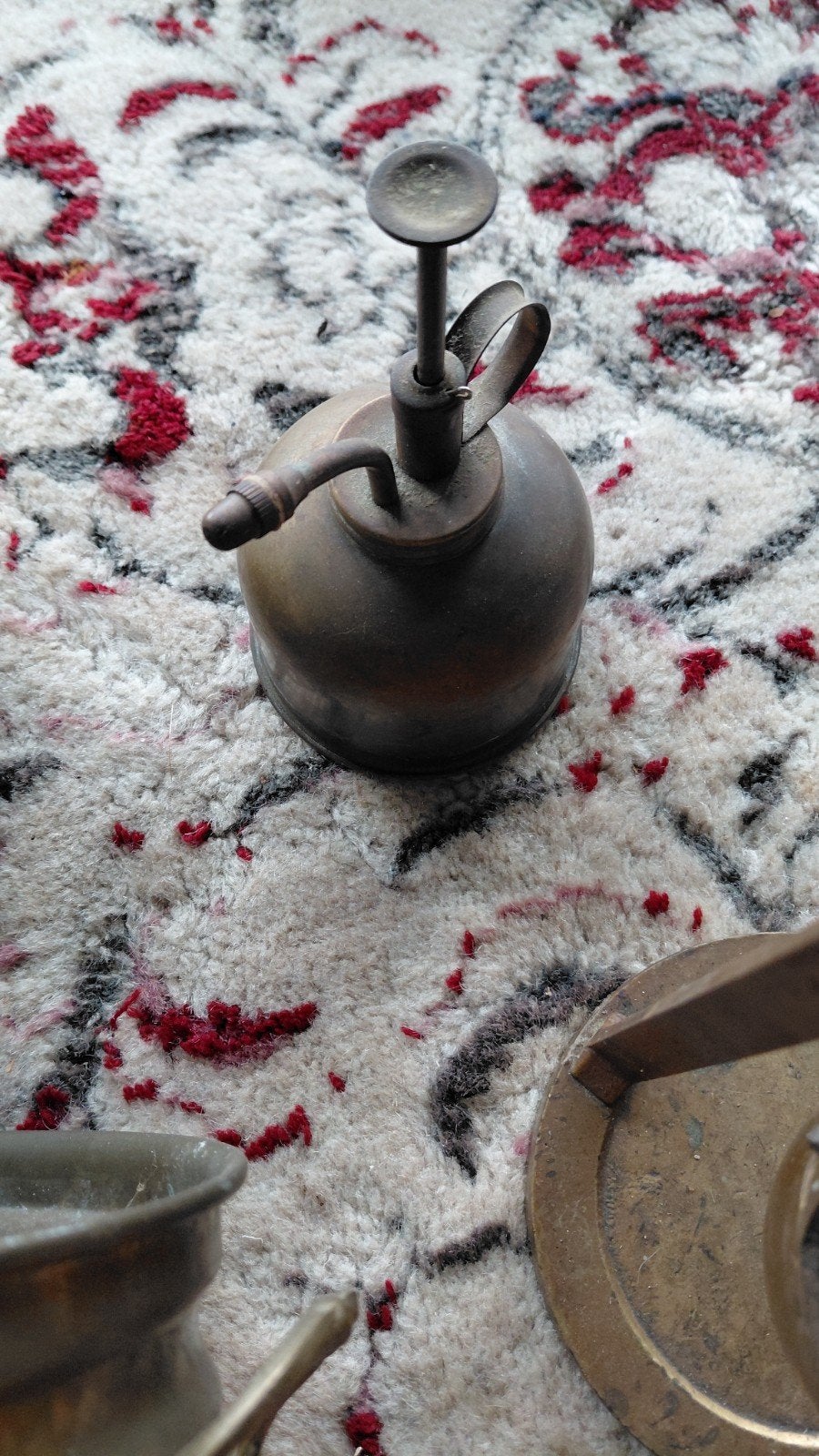 Antieke koperen weegschaal en diverse koperen items, Antiek en Kunst, Ophalen of Verzenden