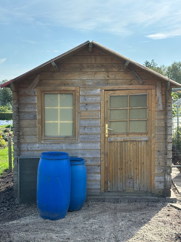 Gratis tuinhuisje, 1 raam, Hout, Ophalen, Minder dan 250 cm