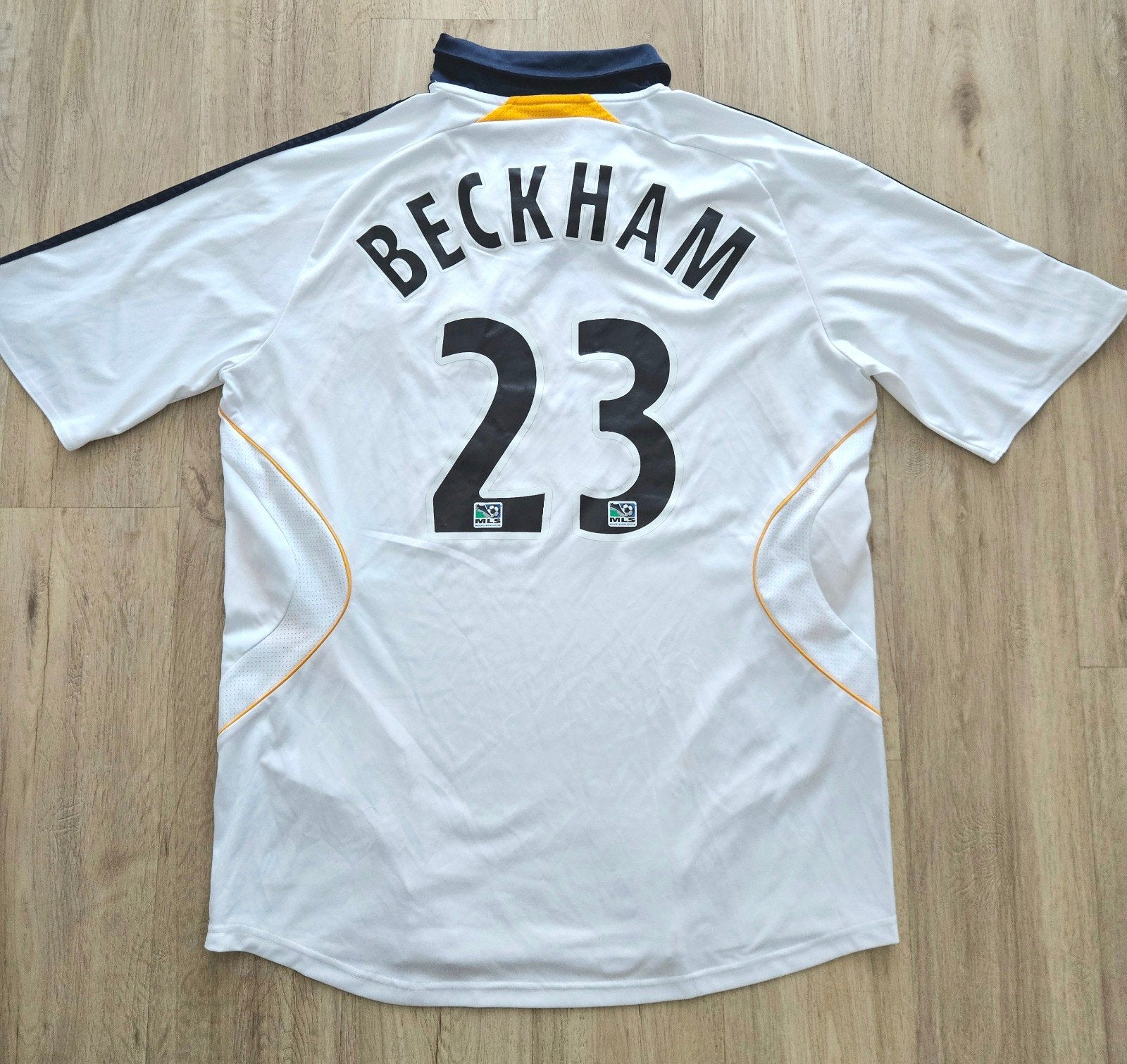 LA Galaxy voetbalshirt David Beckham, Maat XL, Ophalen of Verzenden, Zo goed als nieuw, Shirt
