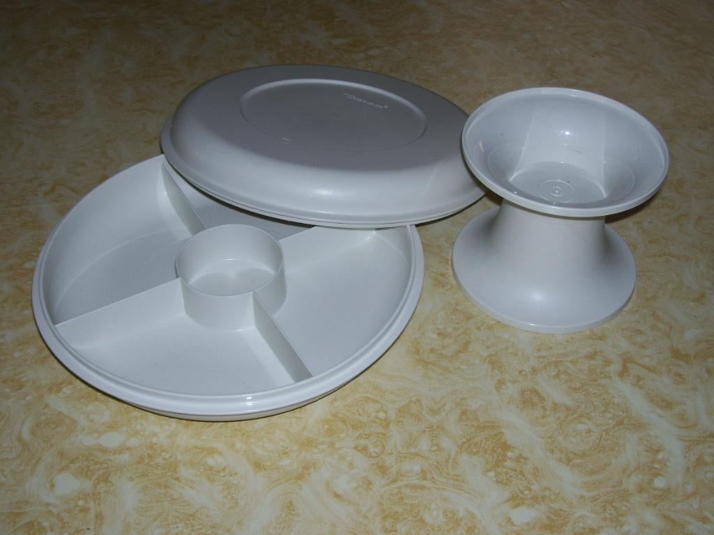 tupperware hapjasschaal, Ophalen, Zo goed als nieuw, Wit, Overige typen