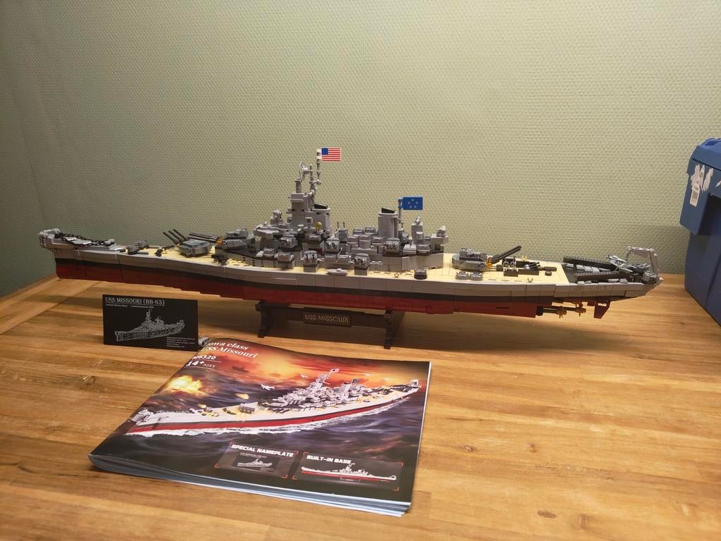 Bouwpakket USS Missouri Slagschip (M6320), Ophalen, Gebruikt, Groter dan 1:32, Overige merken