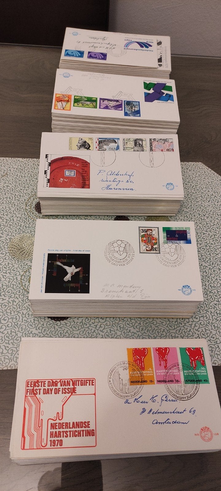 478 Nederlandse FDC's 1970-1979 | Grote Collectie, Ophalen of Verzenden, Beschreven, Nederland
