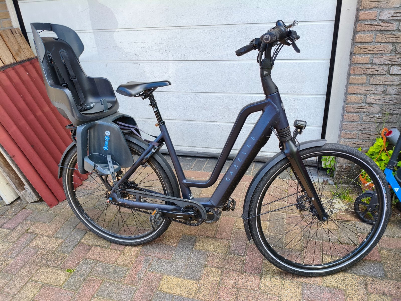 Gazelle Chamonix C5 elektrische fiets met kinderzitje, Versnellingen, Ophalen of Verzenden, Schijfrem, Gazelle