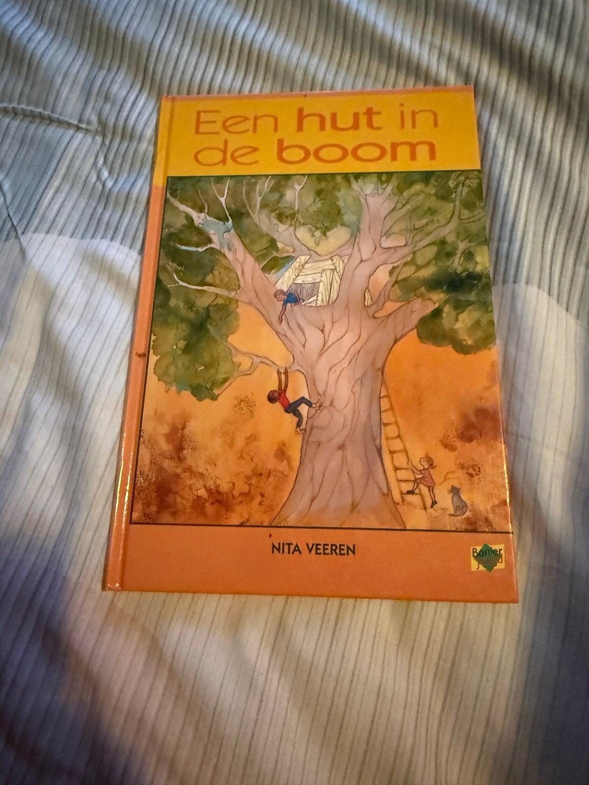 Een hut in de boom - Nita Veeren (Kinderboek), Boeken, Ophalen of Verzenden, Zo goed als nieuw, Fictie algemeen