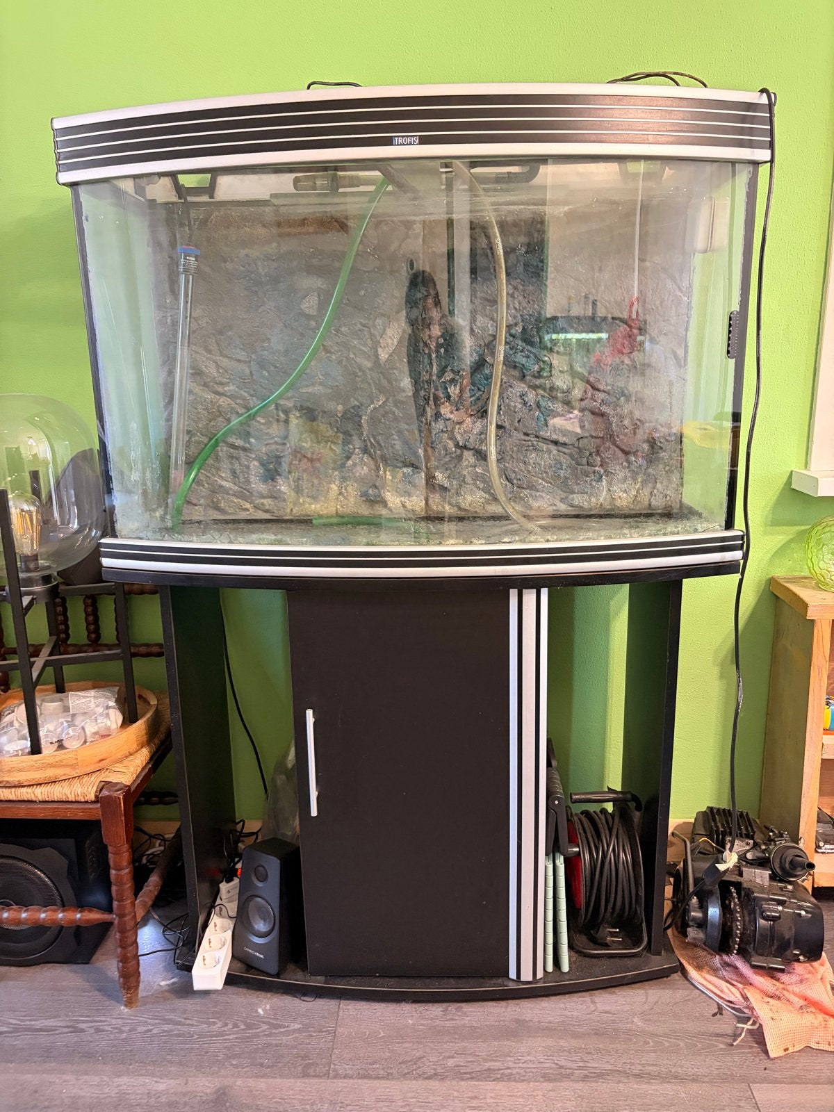 Trofis aquarium met meubel en toebehoren, Ophalen, Leeg aquarium