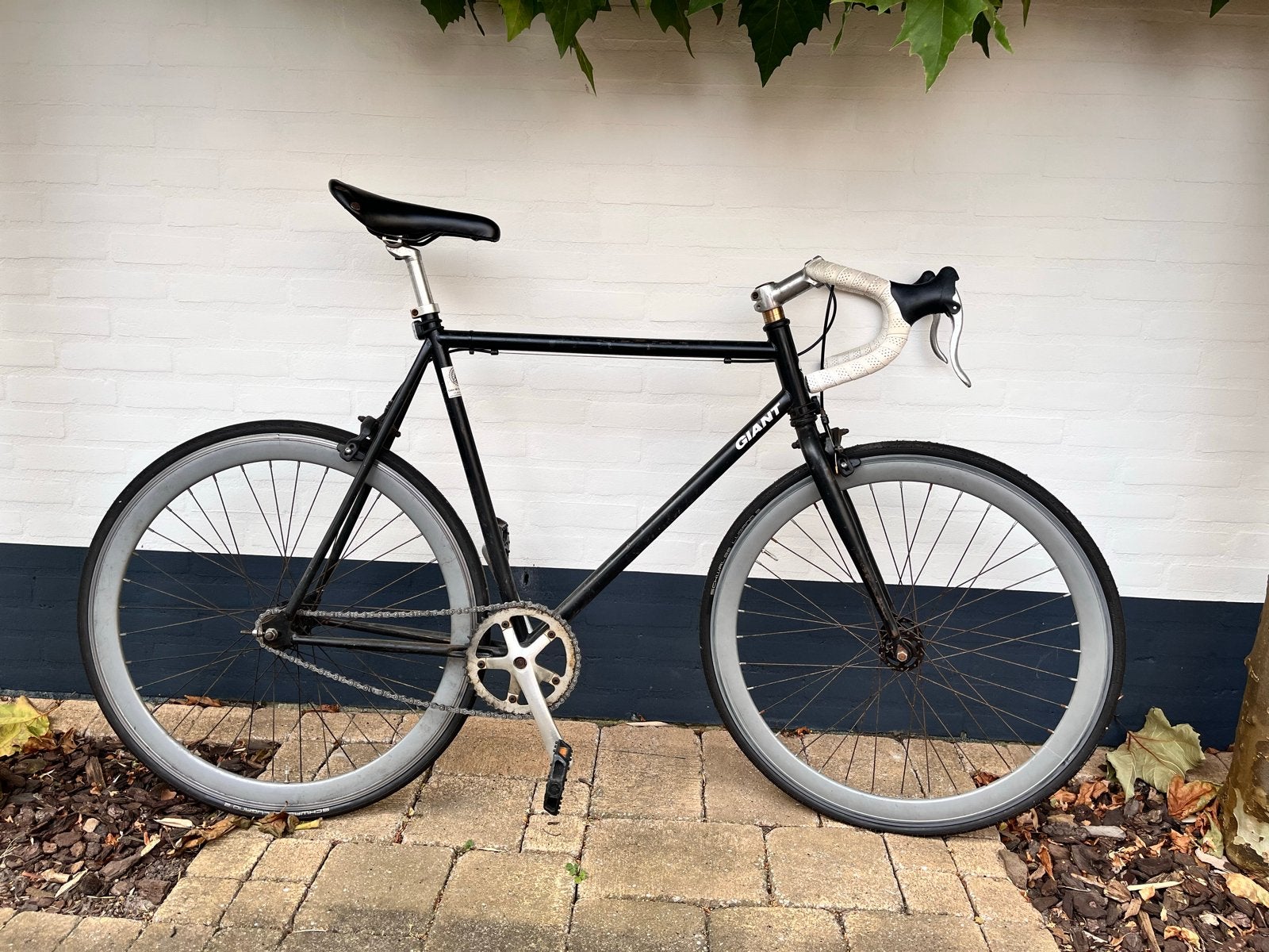 Giant Single Speed Fiets - Frame 59 cm - Opknapper, Fietsen en Brommers, Ophalen, Gebruikt, Velgrem, Versnellingen
