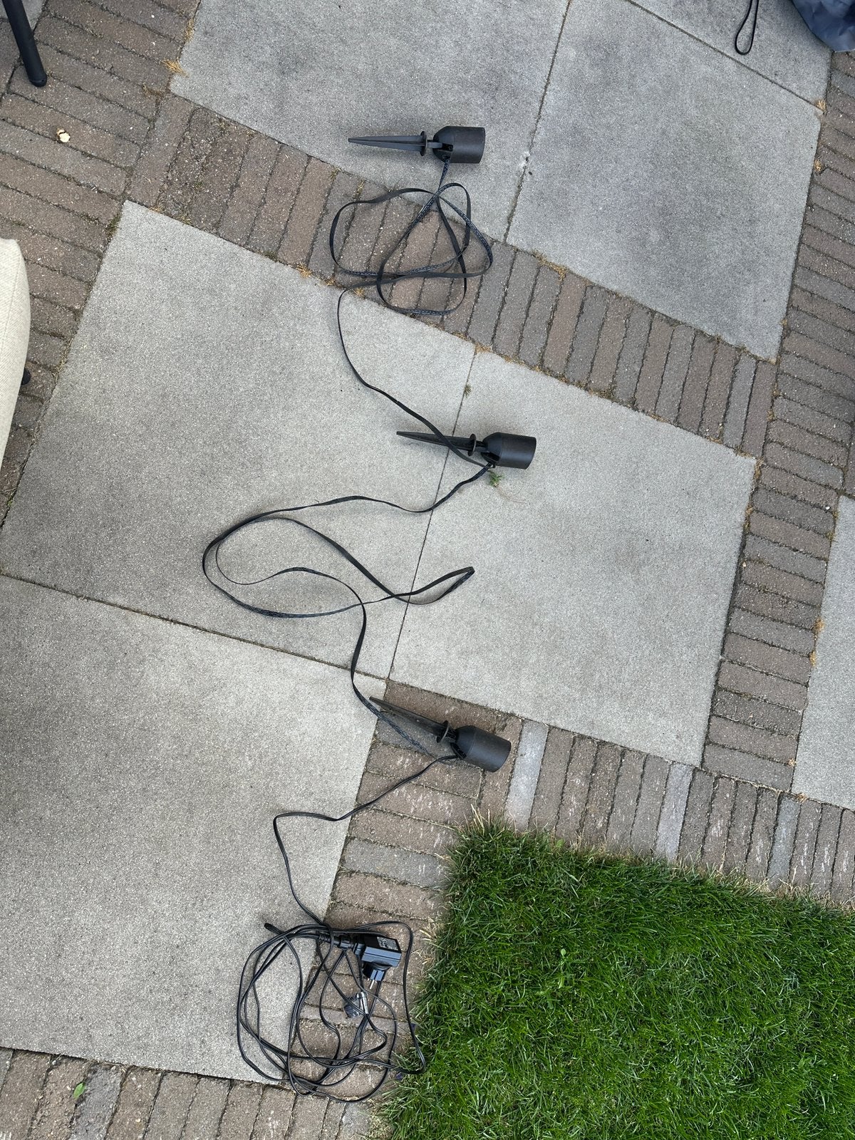 3 Tuin spots IP44, Ophalen of Verzenden, Zo goed als nieuw, Netvoeding, Minder dan 50 watt