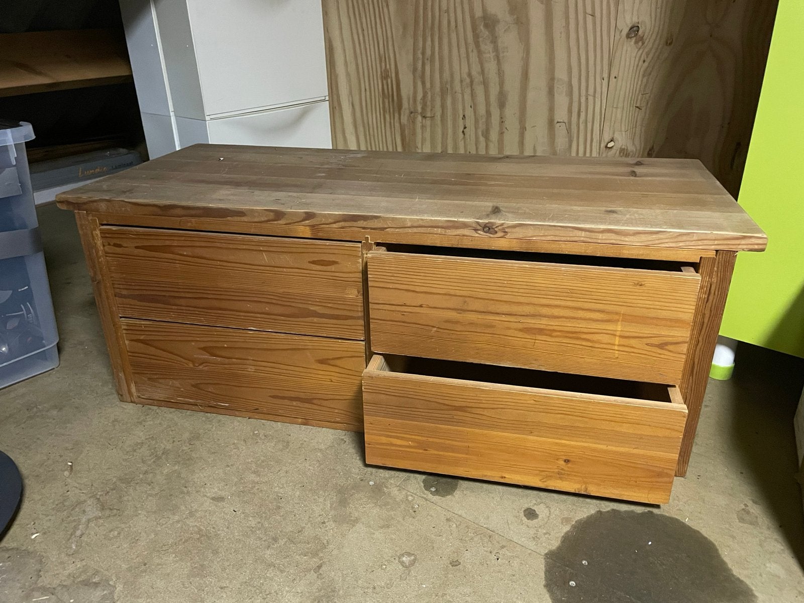 Houten ladekast in Lundia-stijl, Huis en Inrichting, Kasten | Ladekasten, Ophalen, Gebruikt, 100 tot 150 cm, 5 laden of meer