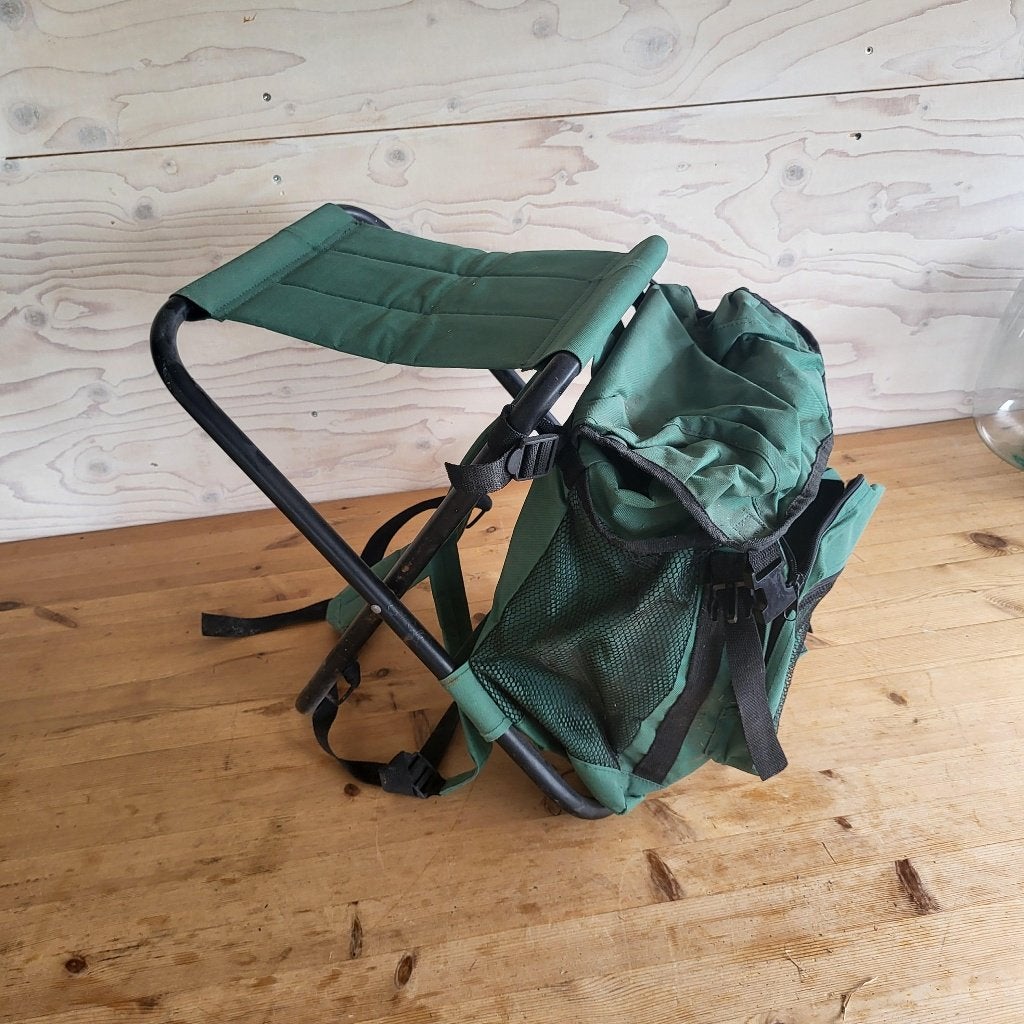 Visstoeltje met tas in een, Verzenden, Gebruikt, Koffer of Tas