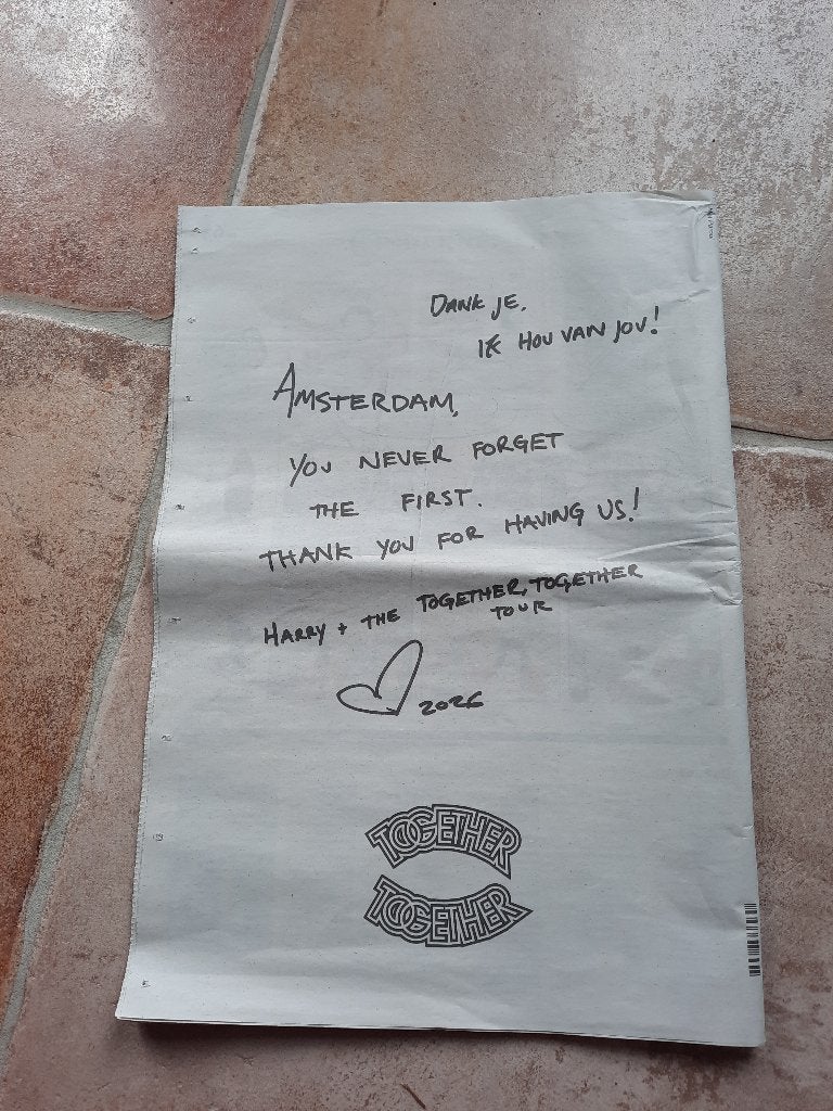 Parool Harry Styles, Ophalen of Verzenden, Zo goed als nieuw, Overige typen