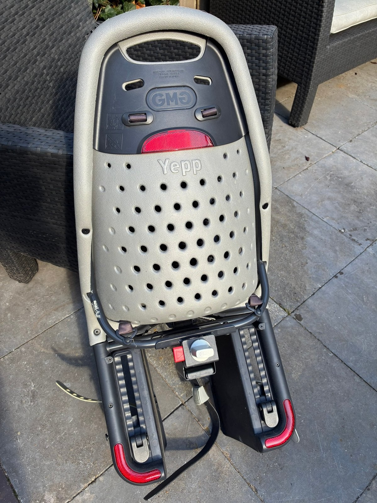 Yepp easyfit fiets achterzitje, Fietsen en Brommers, Ophalen, Gebruikt, Achterzitje, Voetsteuntjes