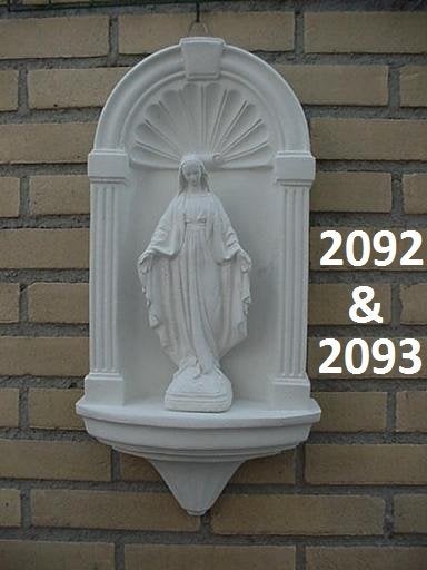 Maria madonna in kapel. nr 2092 & 2093., Tuin en Terras, Ophalen, Nieuw