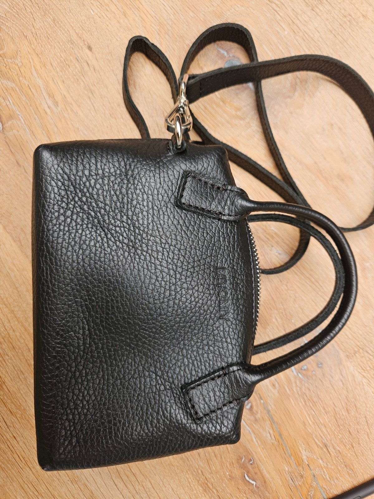 MYOMY Mini Handtasje Zwart Leer - Zo goed als nieuw, Ophalen of Verzenden, Zo goed als nieuw, Zwart, Handtas