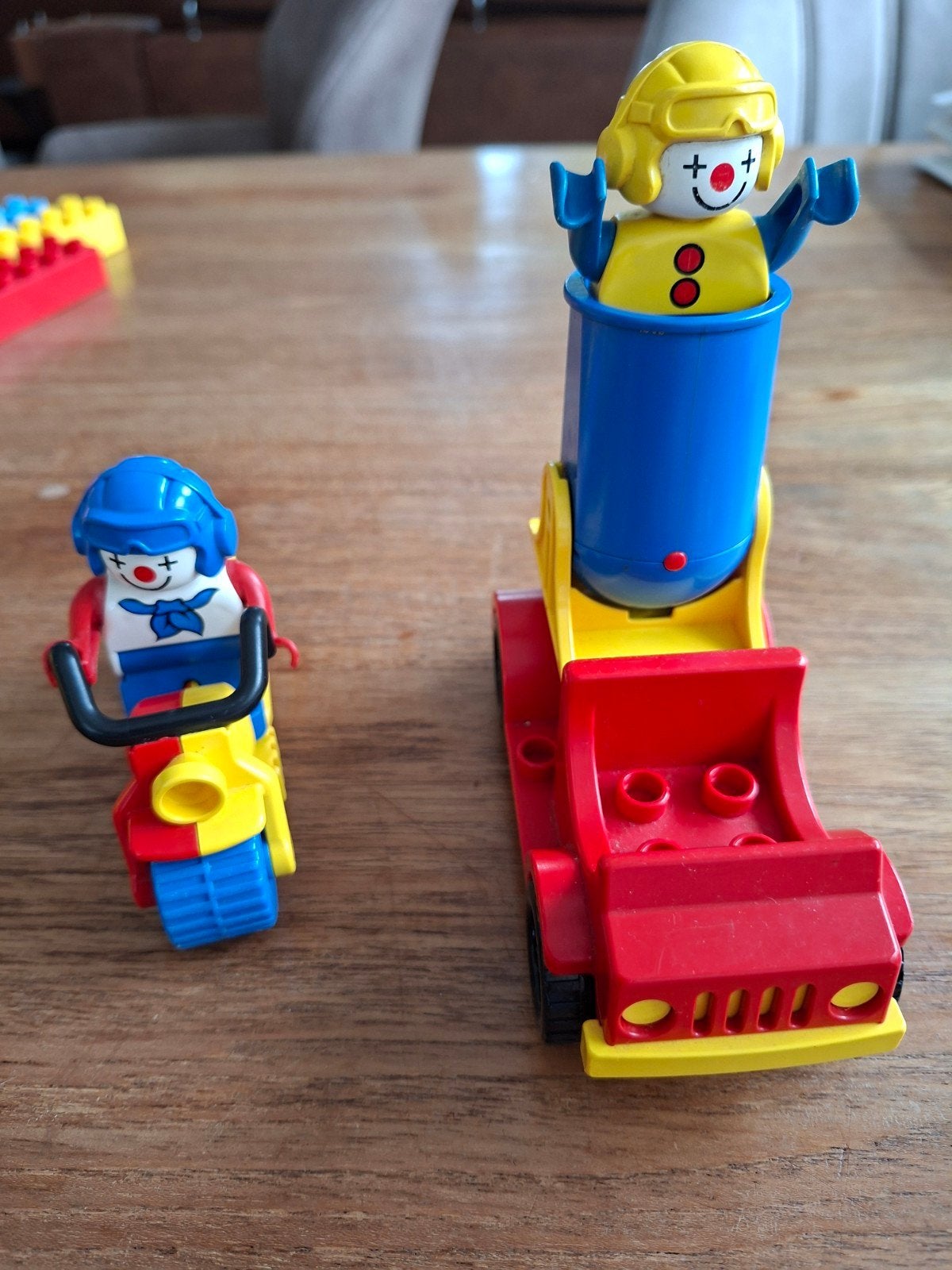 Lego Primo Clown Voertuigen Set - Gebruikt, Kinderen en Baby's, Ophalen of Verzenden, Gebruikt, Complete set, Lego Primo