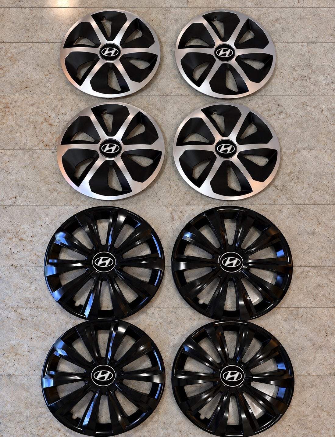 Hyundai wieldoppen 13 inch 14 inch 15 inch 16 inch en 17inch, Ophalen of Verzenden, Nieuw