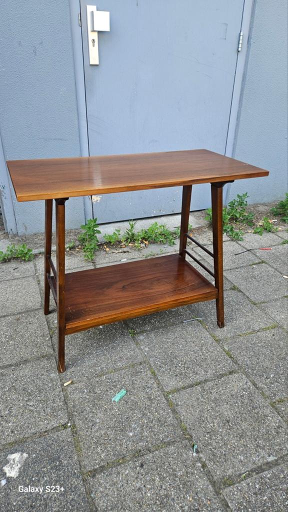 Vintage Bijzettafel / Plantentafel Hout, Antiek en Kunst, Ophalen of Verzenden