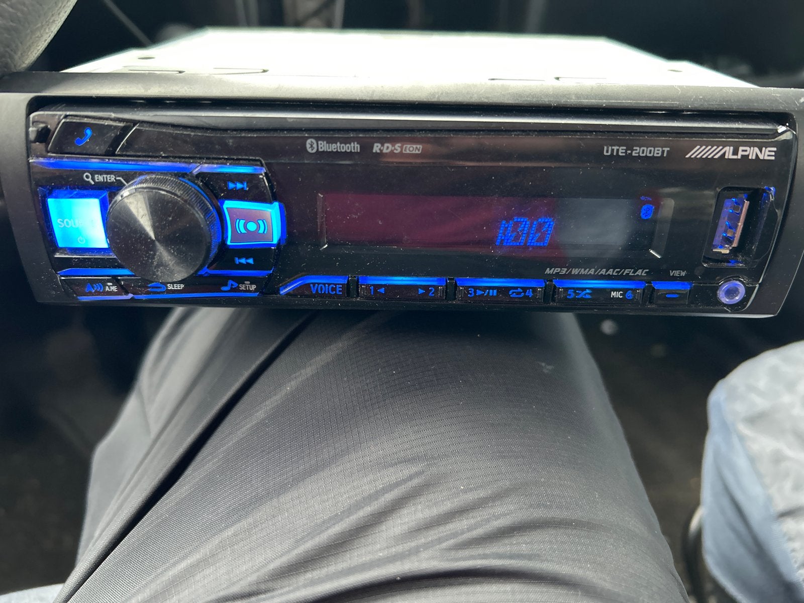 Alpine UTE-200BT Digital Media Receiver met Bluetooth, Ophalen of Verzenden, Gebruikt