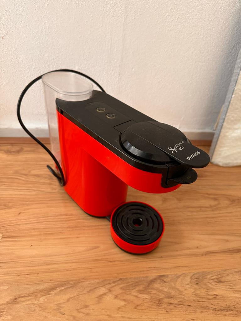 Senseo koffiezetapparaat - Rood, Koffiemachine, Ophalen of Verzenden, Zo goed als nieuw, 2 tot 4 kopjes