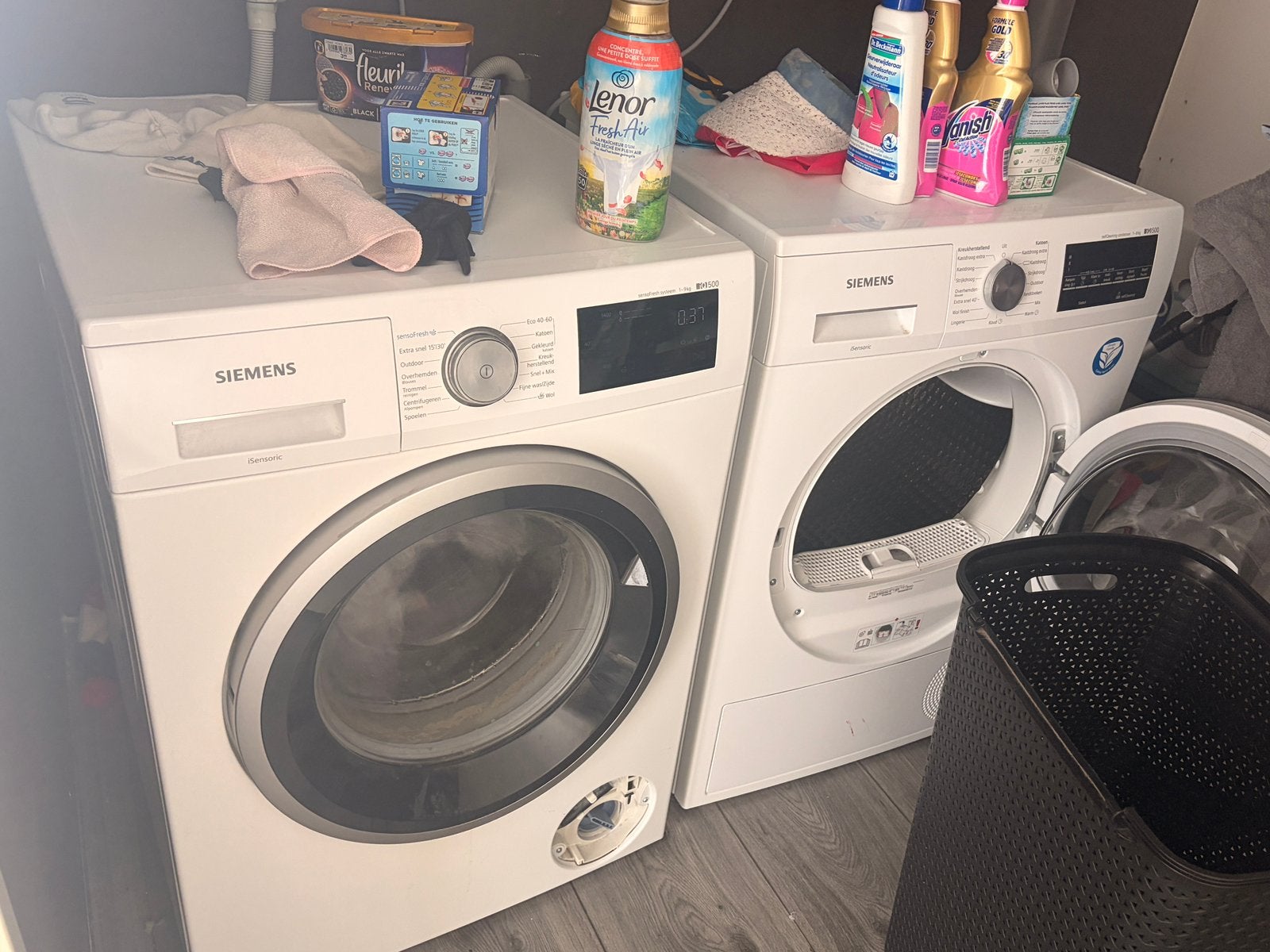 Wasmachine en droger, Ophalen, 1200 tot 1600 toeren