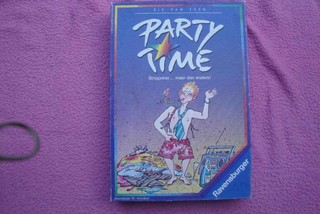 PARTY TIME  BORDSPEL VAN RAVENSBURGER 2tot6sp. voor 3,95euro, Vijf spelers of meer, Ophalen of Verzenden, Zo goed als nieuw, Reisspel