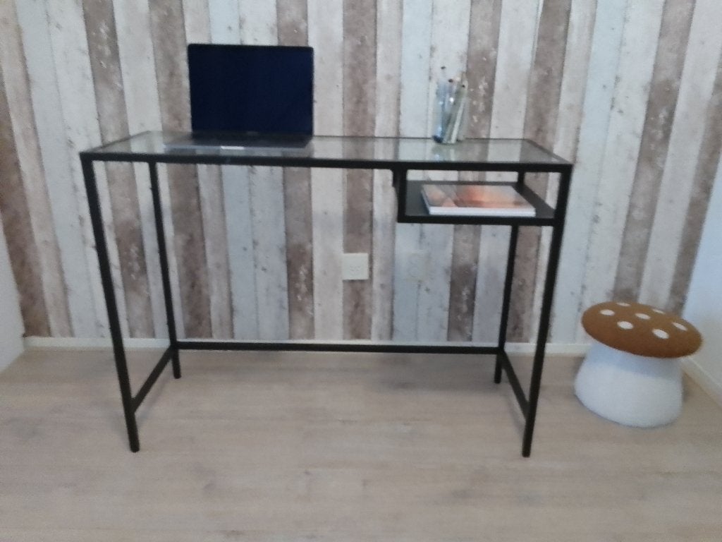 Laptop bureau, Huis en Inrichting, Ophalen, Zwart, Gebruikt, 36 cm