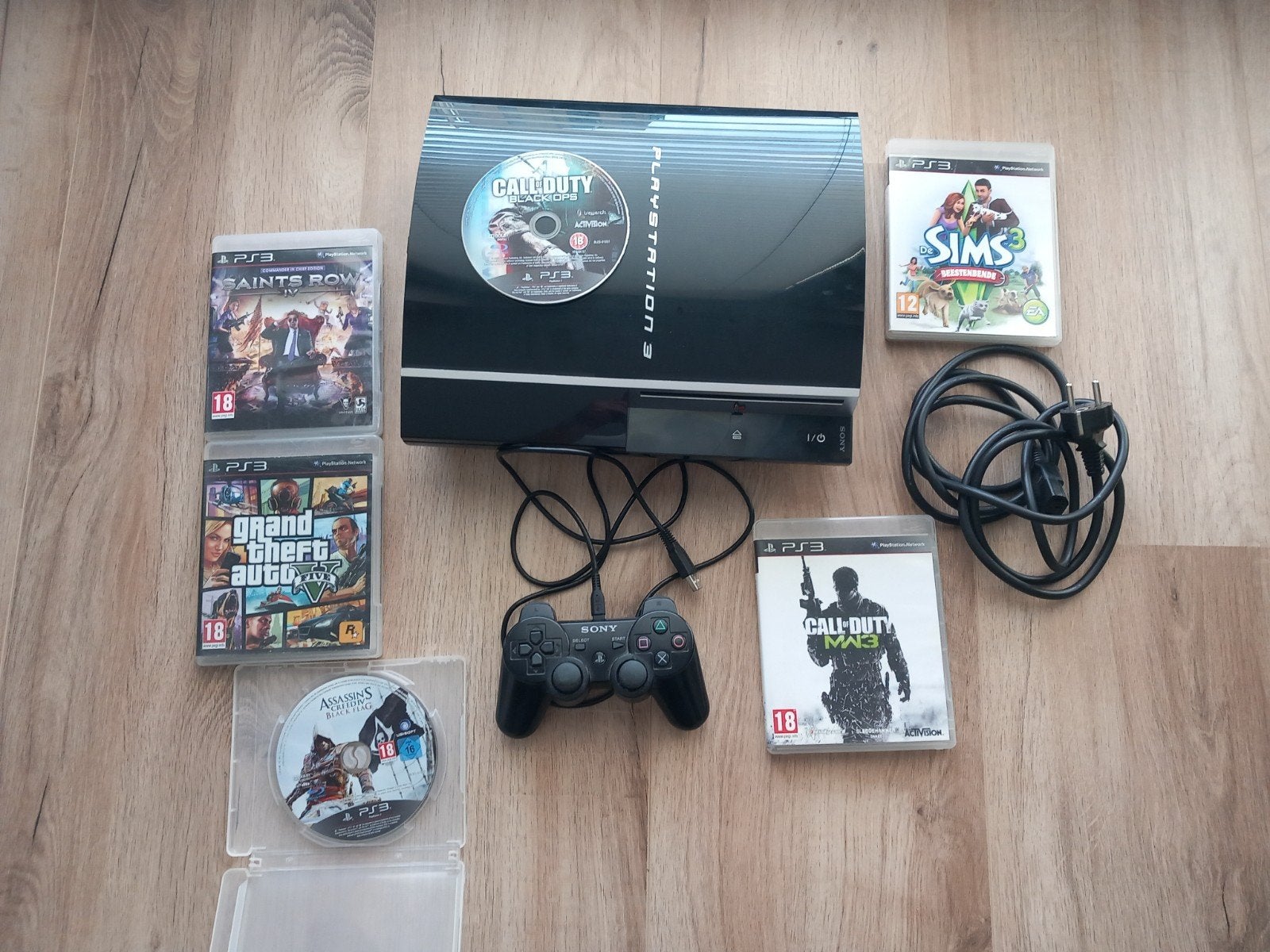 playstation drie, Spelcomputers en Games, Ophalen, Gebruikt, Met 1 controller, Phat