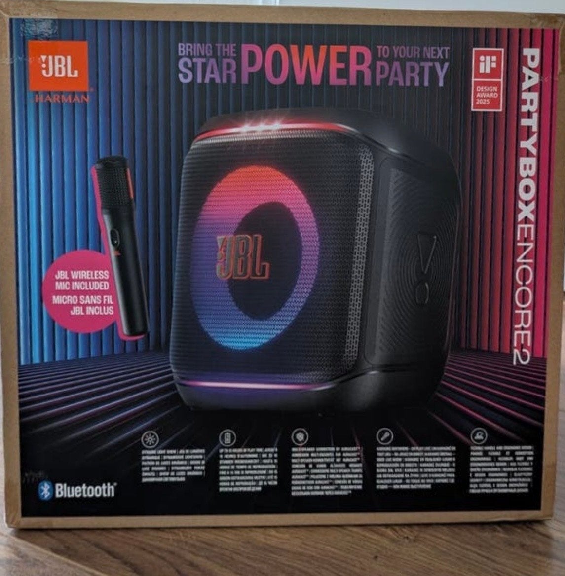 JBL PartyBox Encore 2 + Microfoon - Krachtige Partyspeaker, Audio, Tv en Foto, Luidsprekers, JBL, Overige typen, Ophalen of Verzenden