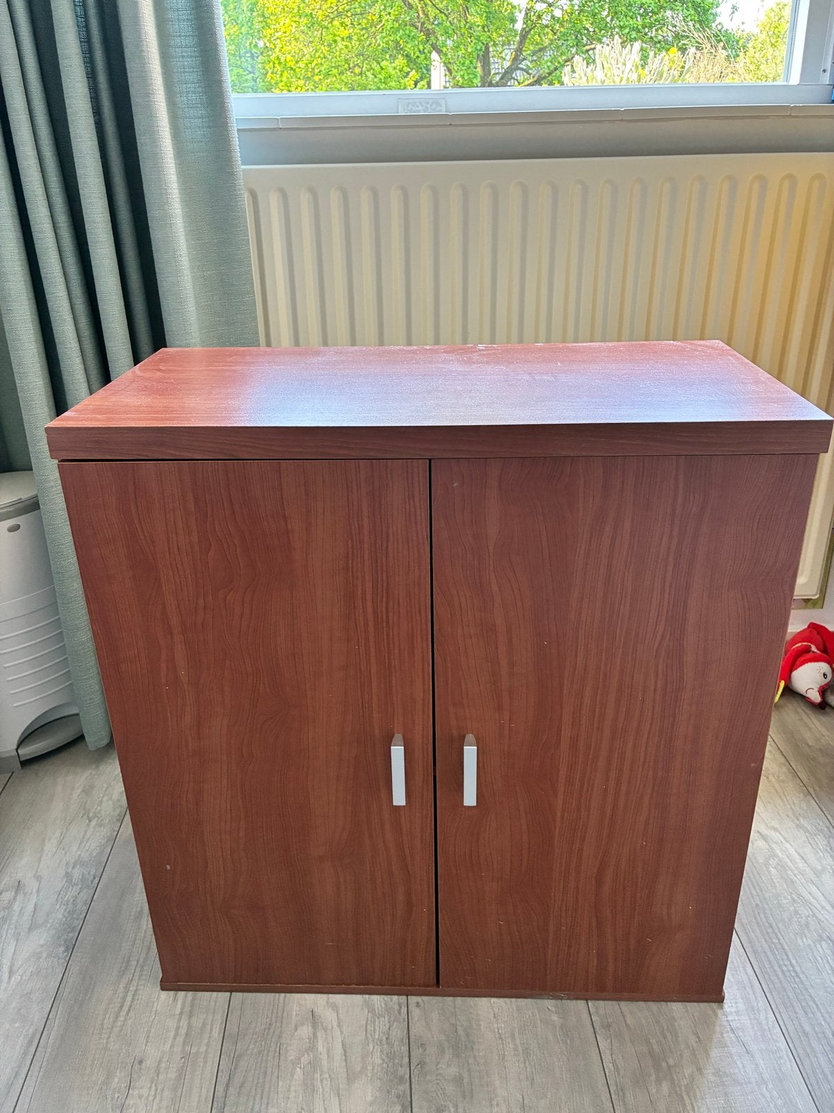 Mooie bruine kast met deurtjes en plank - 82x78x39 cm, Huis en Inrichting, Kasten | Overige, Ophalen