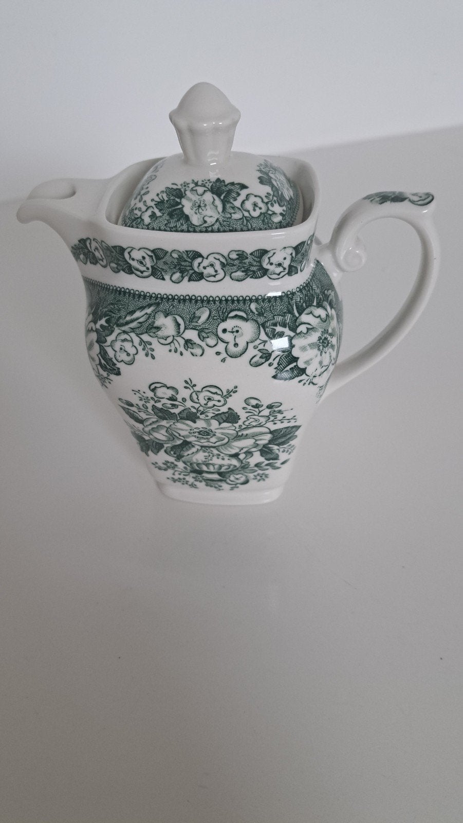 Villeroy & Boch Balmoral Thee/Melkkannetje Groen, Ophalen, Klassiek, Villeroy & Boch, Zo goed als nieuw