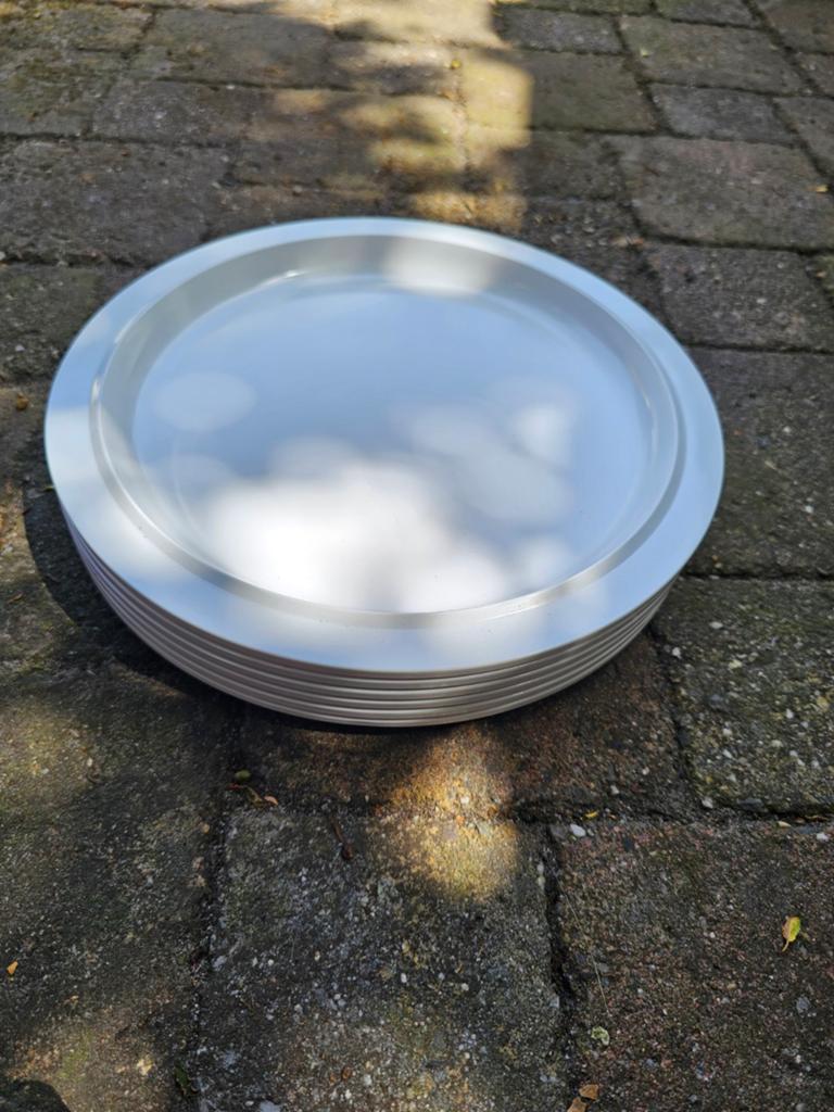 6 grote Mepal Rosti melamine borden., Overige materialen, Gebruikt, Ophalen of Verzenden, Bord(en)