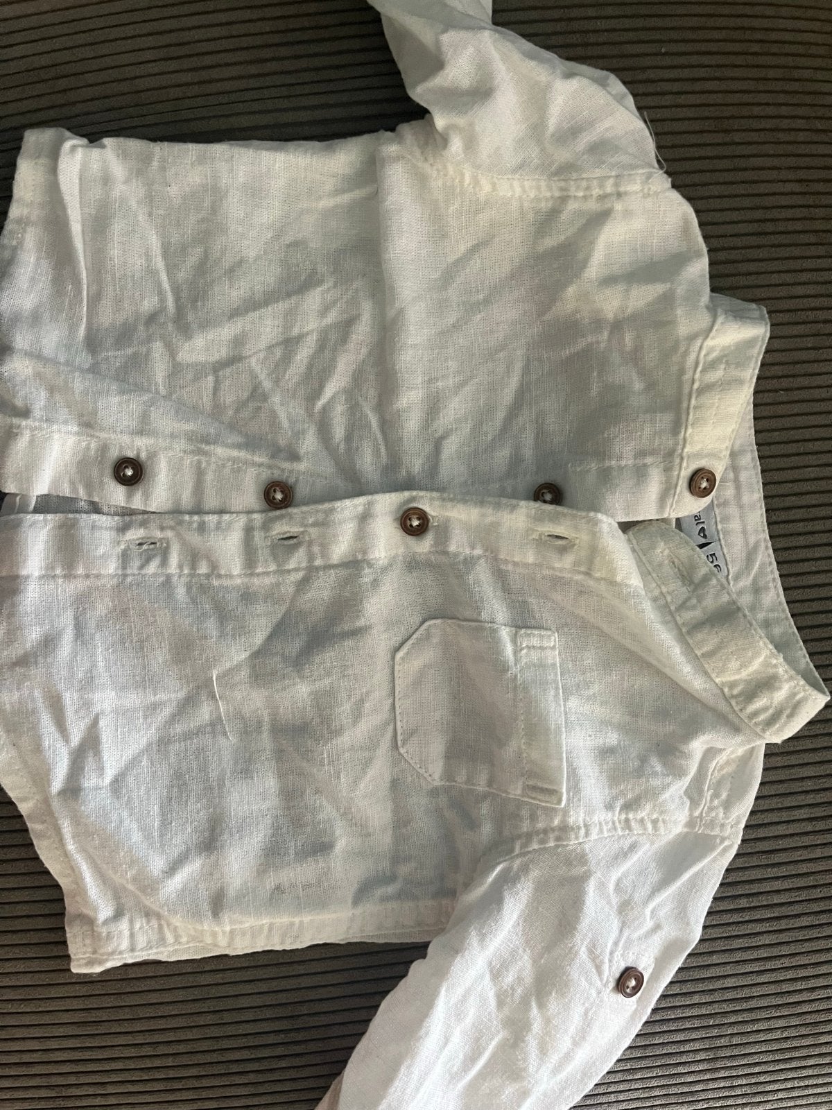 Babykleding set: overhemd, spijkerbroek en vestje, Kinderen en Baby's, Babykleding | Maat 56, Ophalen, Gebruikt, Jongetje, Setje