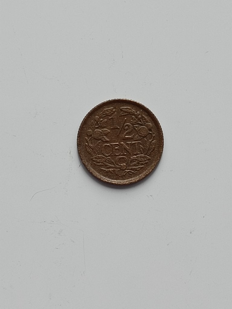 Halve cent 1936, Postzegels en Munten, Munten | Nederland, Ophalen of Verzenden, Koningin Wilhelmina, Overige waardes, Losse munt
