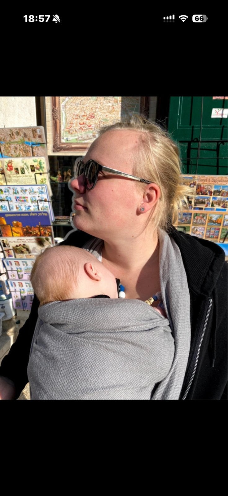 Draagdoek Pure Baby Love maat 7 met nekrolletje, Overige merken, Draagdoek, Ophalen of Verzenden, Zo goed als nieuw