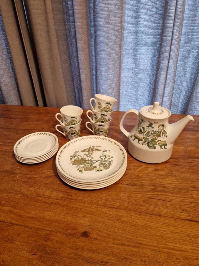 Vintage Figgjo Fint Norway design Market Turi, 16 delen, Ophalen of Verzenden