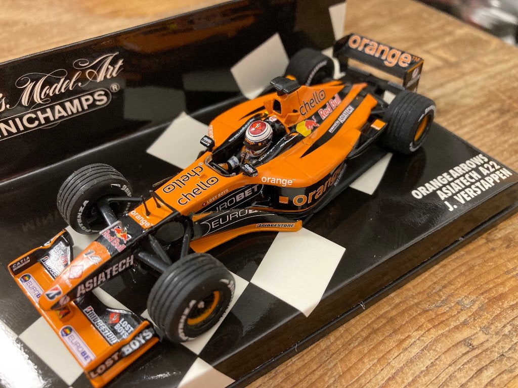 Jos Verstappen Arrows Asiatech A22 1:43 Orange 2001, Ophalen of Verzenden, Nieuw, Formule 1