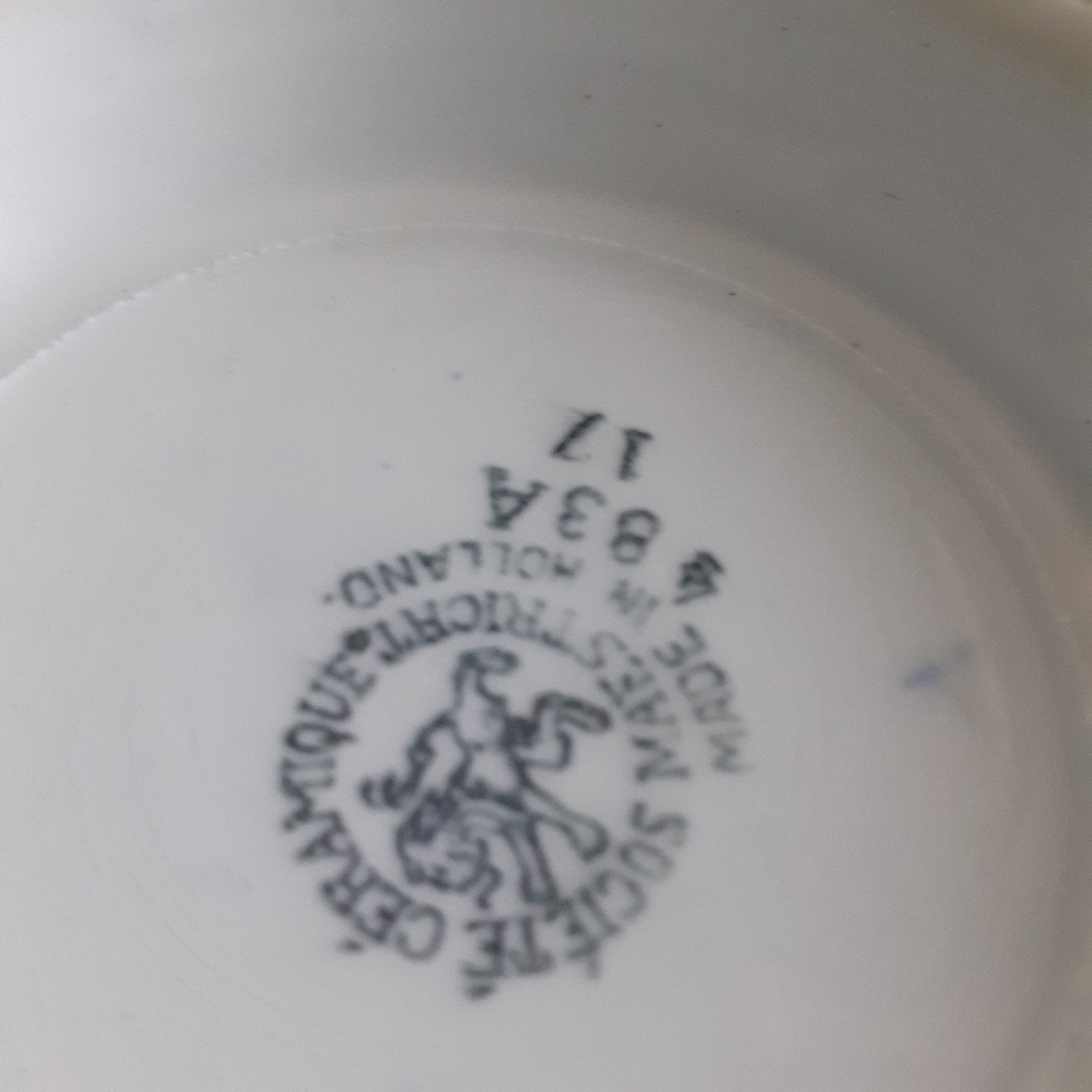 Antieke Maastrichtse Aardewerk Kom - Société Céramique, Ophalen of Verzenden