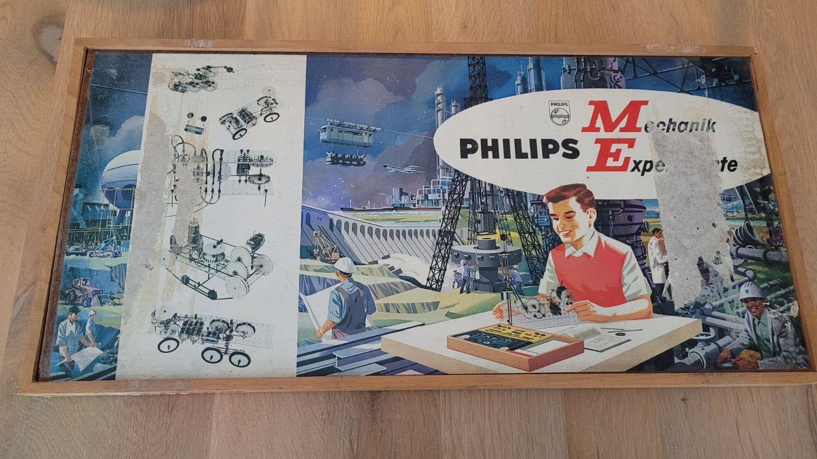 grote vintage Philips Mechanical Engineer ME1200 set, Ophalen of Verzenden