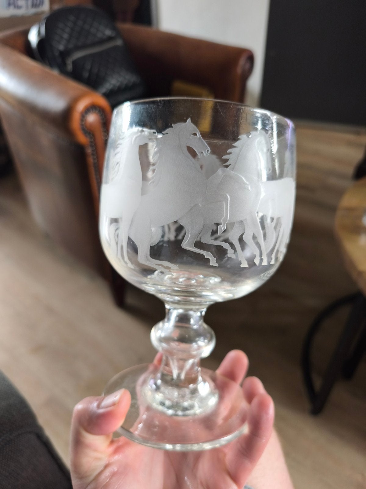 Zeer Fraaie Glazen Bokaal - Stijl Glasschool Leerdam, Ophalen of Verzenden