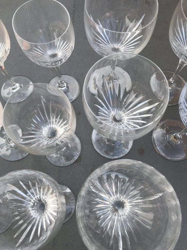 kristallen wijnglazen, Huis en Inrichting, Glas of Glazen, Nieuw, Ophalen of Verzenden, Glas