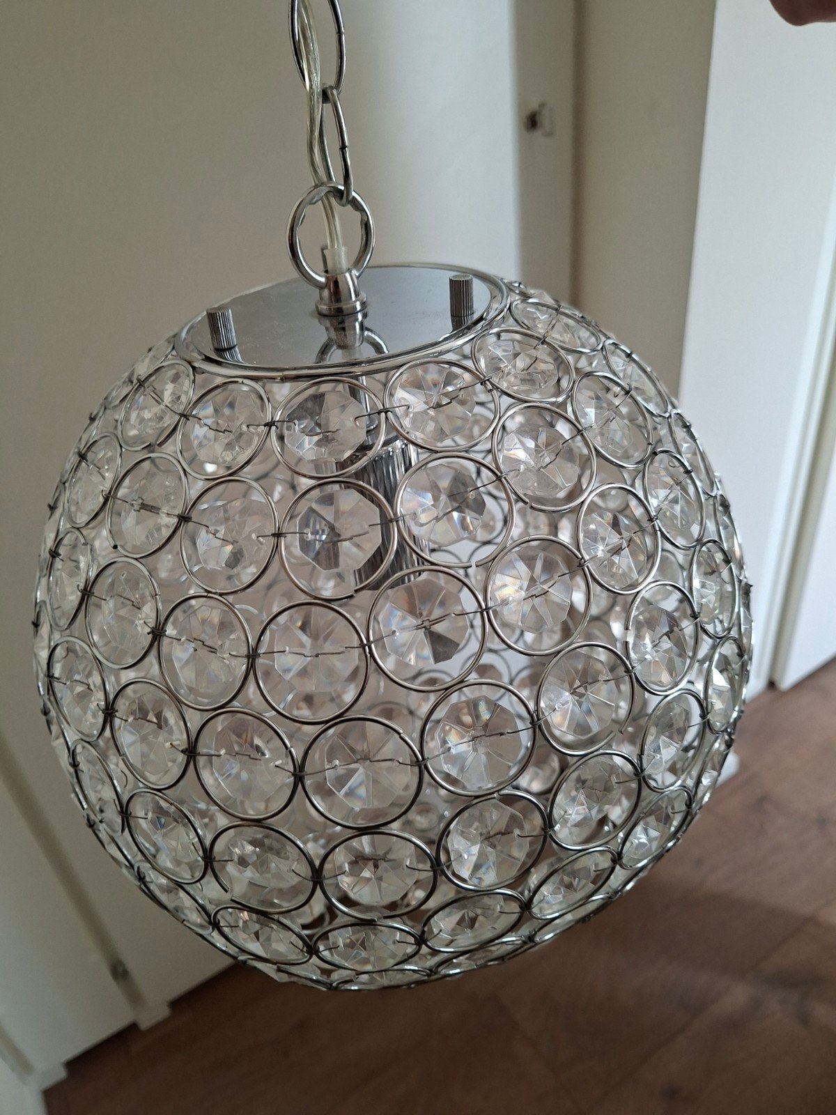 HANGLAMP KARWEI / HOTEL CHIQUE, Huis en Inrichting, Lampen | Hanglampen, Ophalen, Gebruikt, Hotel chique, Minder dan 50 cm